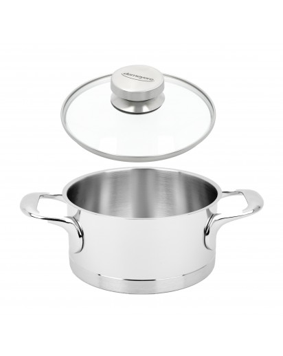 Demeyere: Atlantis 7 Bratentopf mit Glasdeckel, Ø16cm
