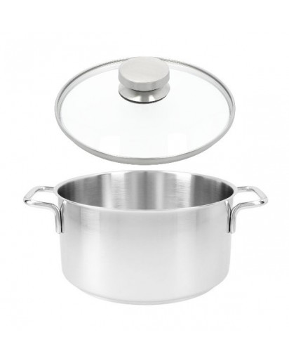 Demeyere: Apollo 7 Bratentopf mit Zwilling Glasdeckel, Ø24cm 