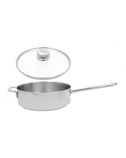 Demeyere: Apollo 7 Stieltopf niedrig mit Glasdeckel