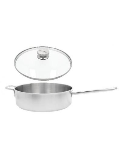 Demeyere: Apollo 7 Stieltopf niedrig mit Glasdeckel, Ø28cm 