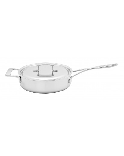 Demeyere: Industry 5 Stieltopf niedrig, geschlossener Rand, Ø24cm 