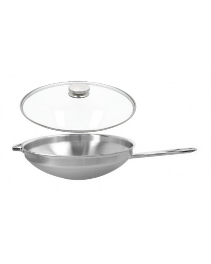 Demeyere: Wok mit Glasdeckel, Ø32cm 