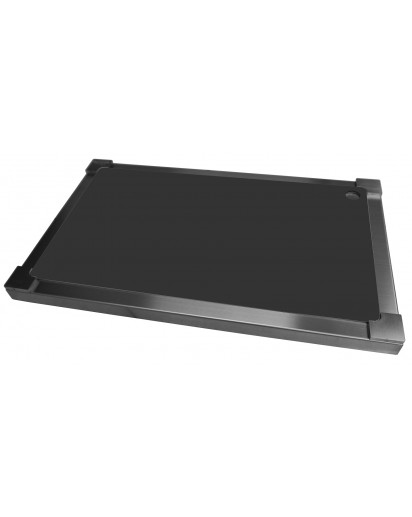 seleXions®: Top Board Edelstahl GN 1/1 mit 3 Schneideinlagen, schwarz