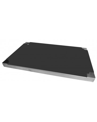 seleXions®: Top Board Edelstahl GN 1/1 mit 3 Schneideinlagen vollflächig, schwarz