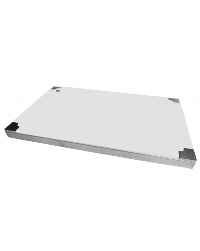 seleXions®: Top Board Edelstahl GN 1/1 mit 3 Schneideinlagen vollflächig, weiss