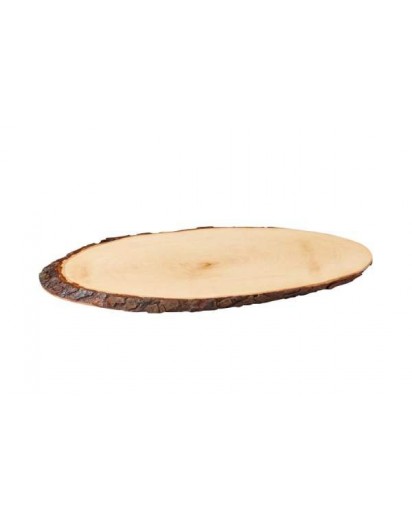 Baumscheibe lackiert Esche/Erle oval, ca. 100cm