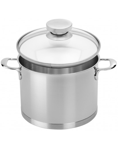 Demeyere: Atlantis 7 Kochtopf hoch mit Zwilling Glasdeckel, Ø20cm