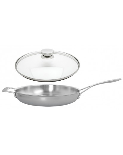 Demeyere: Industry 5 Bratpfanne mit Zwilling Glasdeckel, Ø32cm