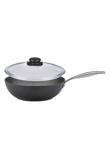 Spring: Meridian Intense Pro Wokpfanne mit Vulcano Glasdeckel, Ø28cm