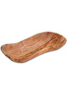 Schale Olivenholz Wellenform