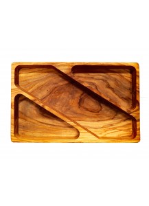 Olivenholz Treats Schale, rechteckig, ca. 26x15cm