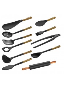 Staub: Küchenhelfer-Set Silikon/Holz, 12-tlg.