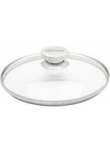 Demeyere: Glasdeckel mit Edelstahl-Knauf