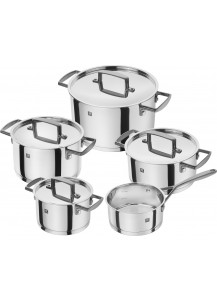 Zwilling: Bellasera Kochgeschirrset 5-tlg., schwarze Griffe