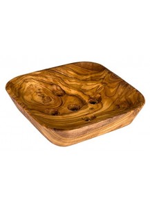 seleXions®: Olivenholz Seifenschale quadratisch, ca. 10x10cm