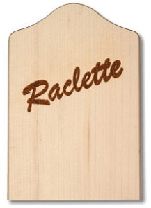 seleXions®: Raclette-Brettchen / Untersetzer aud Buchenholz, ca. 12x8cm
