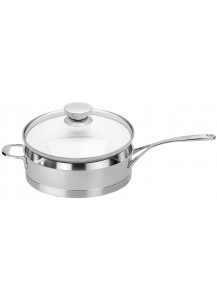 Demeyere: Atlantis 7 Sauteuse niedrig mit Glasdeckel