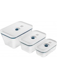 Zwilling: Fresh & Save Vakuum Boxset, S/M/L, 3-tlg, Borosilikatglas, La Mer