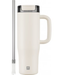 Zwilling: Thermo Plus Thermobecher mit Strohhalm, 900 ml, Edelstahl