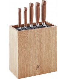 Zwilling: Vier Sterne Wood Messerblockset, 6-tlg., Eiche