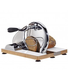 Zassenhaus: Vintage Brotschneidemaschine, manuell, chrom