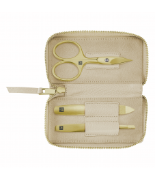 Zwilling: Premium Maniküre Pediküre Set 3-tlg., gold/beige
