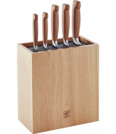 Zwilling: Vier Sterne Wood Messerblockset, 6-tlg., Eiche