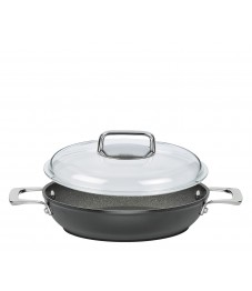 Spring: Meridian Intense Pro Servierpfanne XL mit Domo Glasdeckel