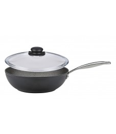 Spring: Meridian Intense Pro Wokpfanne mit Vulcano Glasdeckel, Ø28cm