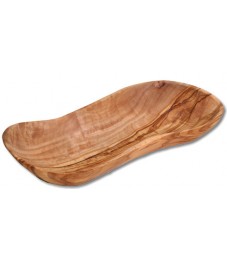 Schale Olivenholz Wellenform