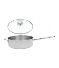 Demeyere: Apollo 7 Stieltopf niedrig mit Glasdeckel