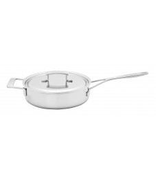 Demeyere: Industry 5 Stieltopf niedrig, geschlossener Rand, Ø24cm 