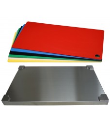 Selexions: Top Board Edelstahl Schneidbrett + 6 farb. Einlagen, GN1/1