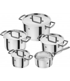 Zwilling: Bellasera Kochgeschirrset 5-tlg., schwarze Griffe