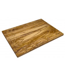 seleXions®: Schneidbrett Olivenholz, rechteckig mit Saftrille, ca. 40x30cm