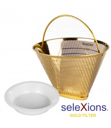 Selexions: GF4MB Gold Kaffee-Dauerfilter (Filter Nr. 4) Ganzmetall + Tröpfli