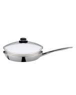 Spring Brigade Premium Bratpfanne mit Vulcano Glasdeckel