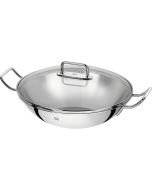 Plus Wok mit Deckel und Edelstahlgitter, 32cm
