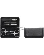 Zwilling Twinox Maniküre/Pediküre Set 5-tlg., Reißverschluss-Etui, Yakleder, schwarz