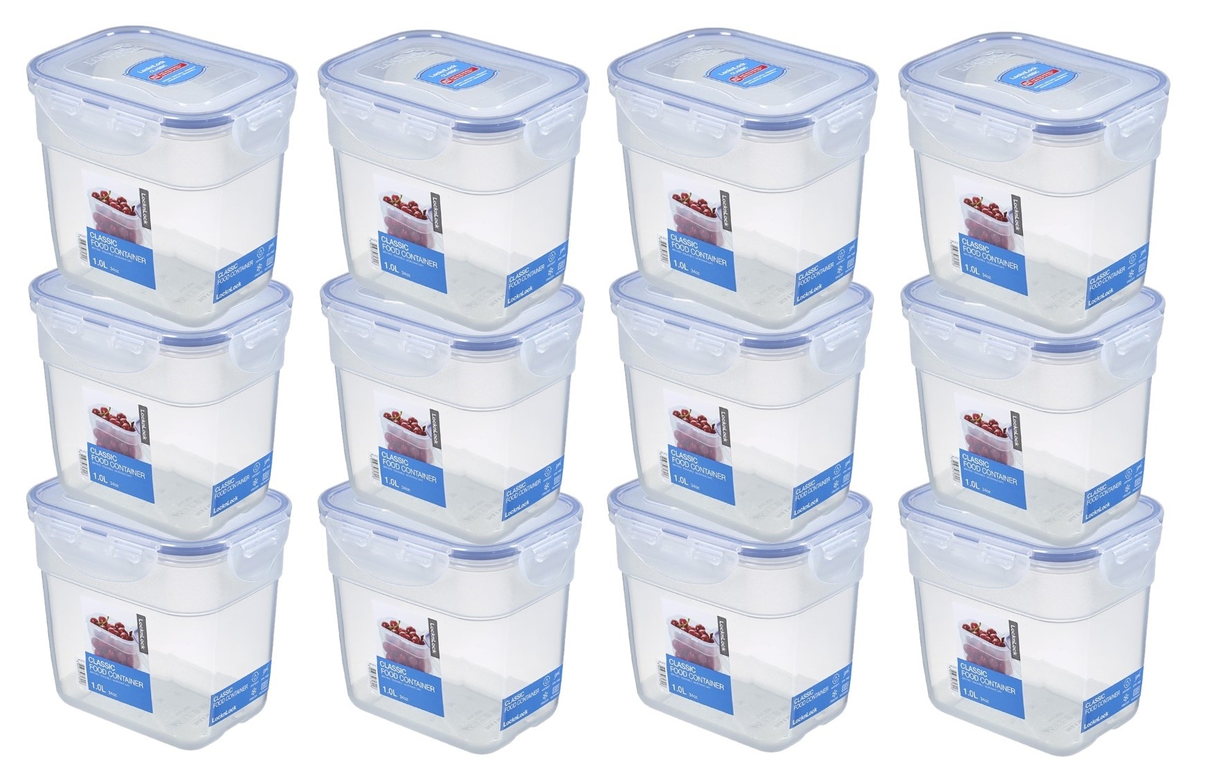  LocknLock 12x Dose ineinander stapelbar 1,0 l (HPL313/12)