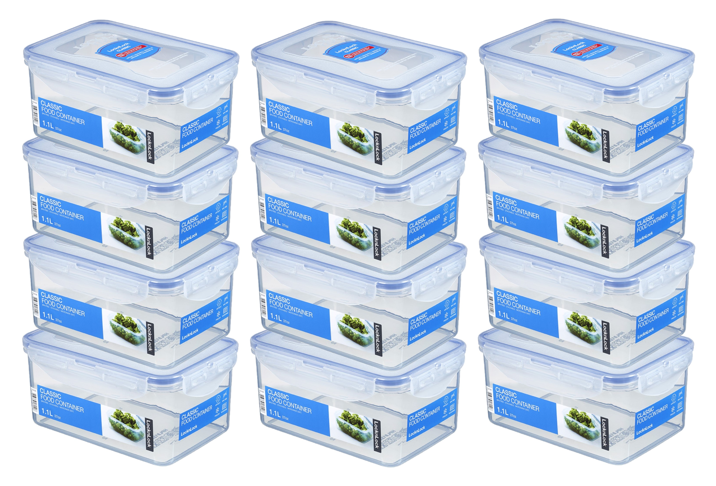  LocknLock 12x Dose rechteckig 1,1 l (HPL815D/12)